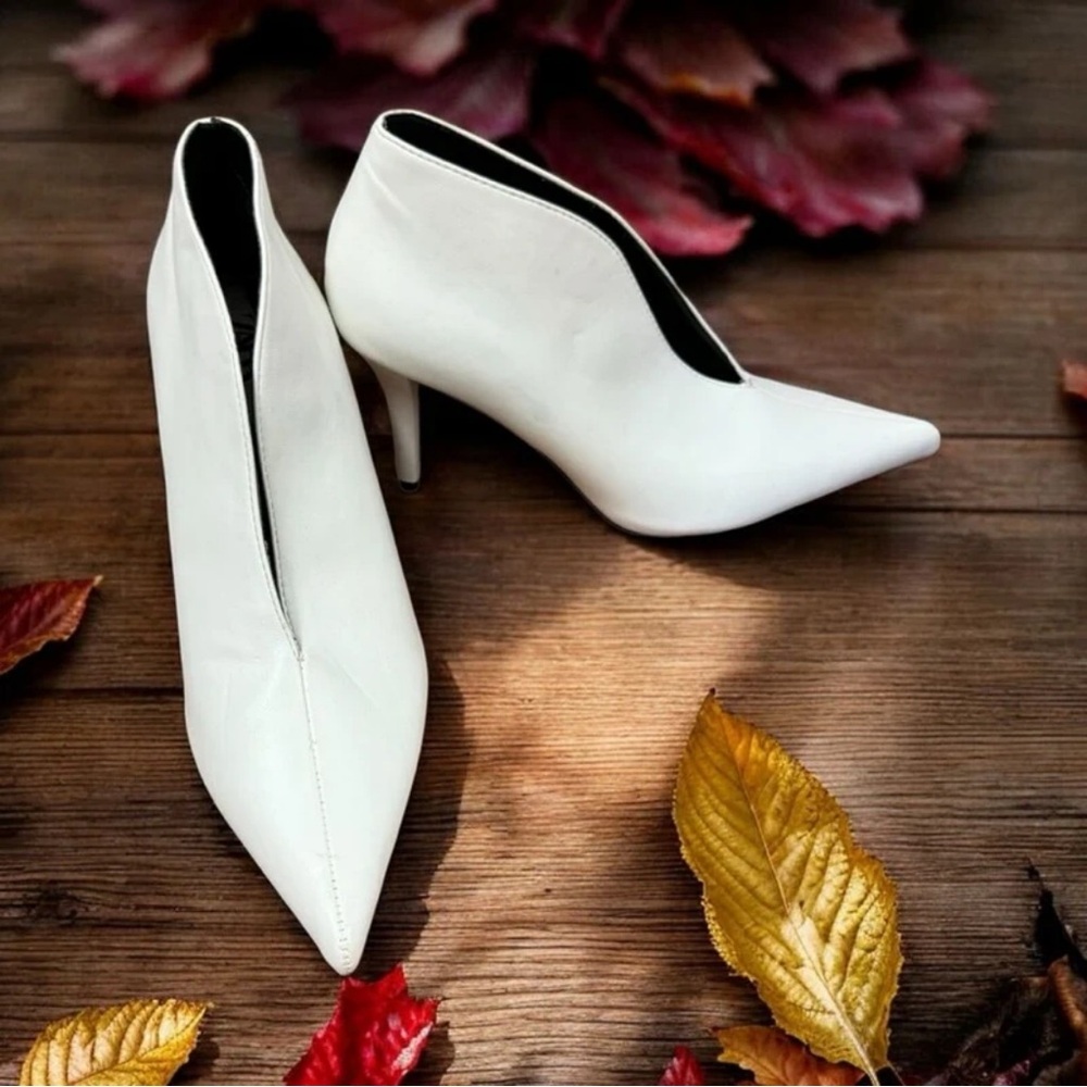 Zara Elegant White Pointed Heels